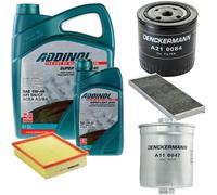 DENCKERMANN Controllo Set ADDINOL SUPER LIGHT 5W-40 6L Per Audi A4 Avant 2.4