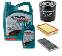 DENCKERMANN Controllo Set ADDINOL SUPER LIGHT 5W-40 6L Per Audi Cabriolet