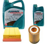 DENCKERMANN Controllo Set ADDINOL SUPER LIGHT 5W-40 6L Per BMW 1Er 114I 116I