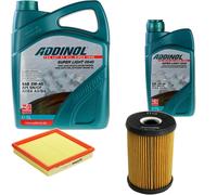 DENCKERMANN Controllo Set ADDINOL SUPER LIGHT 5W-40 6L Per BMW Z3 Roadster