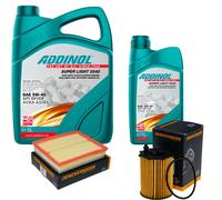 DENCKERMANN Controllo Set ADDINOL SUPER LIGHT 5W-40 6L Per Citroën Berlingo