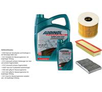 Denckermann Controllo Set Addinol Super Light 5W-40 6L per Citroën C3 Bagno I