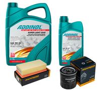 DENCKERMANN Controllo Set ADDINOL SUPER LIGHT 5W-40 6L Per Citroën C3 II 1.2