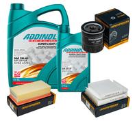 DENCKERMANN Controllo Set ADDINOL SUPER LIGHT 5W-40 6L Per Citroën C3 II 1.2