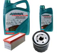 DENCKERMANN Controllo Set ADDINOL SUPER LIGHT 5W-40 6L Per Dacia Duster