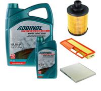 DENCKERMANN Controllo Set ADDINOL SUPER LIGHT 5W-40 6L Per Fiat Panda 1.3 D