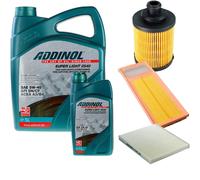 DENCKERMANN Controllo Set ADDINOL SUPER LIGHT 5W-40 6L Per Fiat Panda 1.3 D