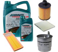 DENCKERMANN Controllo Set ADDINOL SUPER LIGHT 5W-40 6L Per Fiat Panda 1.3 D