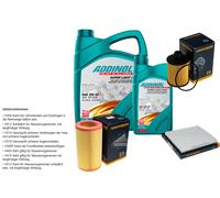 DENCKERMANN Controllo Set ADDINOL SUPER LIGHT 5W-40 6L Per Lancia Delta III