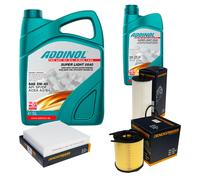 DENCKERMANN Controllo Set ADDINOL SUPER LIGHT 5W-40 6L Per Mercedes A-Klasse