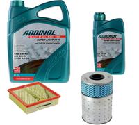 DENCKERMANN Controllo Set ADDINOL SUPER LIGHT 5W-40 6L Per Mercedes E-Klasse