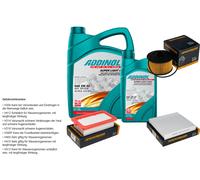 Denckermann Controllo Set Addinol Super Light 5W-40 6L per Nissan Micra Di V