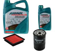 DENCKERMANN Controllo Set ADDINOL SUPER LIGHT 5W-40 6L Per Nissan Note 1.4