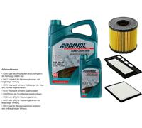 Denckermann Controllo Set Addinol Super Light 5W-40 6L per Opel Agila (a Presa