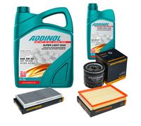 DENCKERMANN Controllo Set ADDINOL SUPER LIGHT 5W-40 6L Per Opel Corsa C 1.4