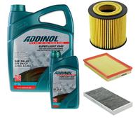 DENCKERMANN Controllo Set ADDINOL SUPER LIGHT 5W-40 6L Per Opel Corsa C 1.8