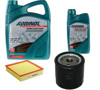 DENCKERMANN Controllo Set ADDINOL SUPER LIGHT 5W-40 6L Per Opel Omega B 2.2