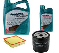 DENCKERMANN Controllo Set ADDINOL SUPER LIGHT 5W-40 6L Per Opel Omega B 2.2