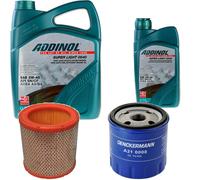 DENCKERMANN Controllo Set ADDINOL SUPER LIGHT 5W-40 6L Per Peugeot 106 II