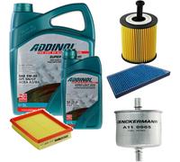 DENCKERMANN Controllo Set ADDINOL SUPER LIGHT 5W-40 6L Per Peugeot 206 CC