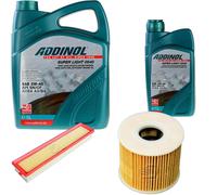 DENCKERMANN Controllo Set ADDINOL SUPER LIGHT 5W-40 6L Per Peugeot 206 CC