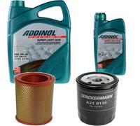 DENCKERMANN Controllo Set ADDINOL SUPER LIGHT 5W-40 6L Per Renault 25 2.2