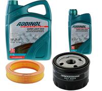 DENCKERMANN Controllo Set ADDINOL SUPER LIGHT 5W-40 6L Per Renault Clio I