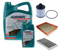 DENCKERMANN Controllo Set ADDINOL SUPER LIGHT 5W-40 6L Per Saab 9-3 Kombi