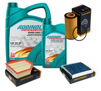 DENCKERMANN Controllo Set ADDINOL SUPER LIGHT 5W-40 6L Per Volvo V70 II 2.4