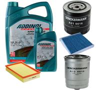 DENCKERMANN Controllo Set ADDINOL SUPER LIGHT 5W-40 6L Per Volvo V70 II 2.5