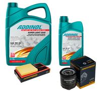 DENCKERMANN Controllo Set ADDINOL SUPER LIGHT 5W-40 6L Per VW Golf VI 1.4