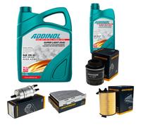DENCKERMANN Controllo Set ADDINOL SUPER LIGHT 5W-40 6L Per VW Golf VI 1.4