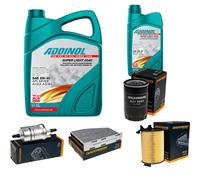 DENCKERMANN Controllo Set ADDINOL SUPER LIGHT 5W-40 6L Per VW Golf VI 1.6