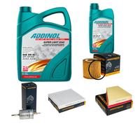 DENCKERMANN Controllo Set ADDINOL SUPER LIGHT 5W-40 6L Per VW Polo 1.2 Fox