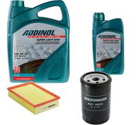 DENCKERMANN Controllo Set ADDINOL SUPER LIGHT 5W-40 6L Per VW Polo Classic