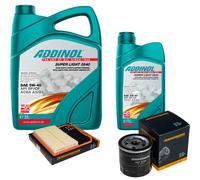 DENCKERMANN Controllo Set ADDINOL SUPER LIGHT 5W-40 6L Per VW UP 1.0 Polo