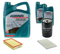 DENCKERMANN Controllo Set ADDINOL SUPER LIGHT 5W-40 7L Per Audi A6 2.6 2.3