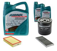 DENCKERMANN Controllo Set ADDINOL SUPER LIGHT 5W-40 7L Per Audi Cabriolet