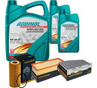 DENCKERMANN Controllo Set ADDINOL SUPER LIGHT 5W-40 7L Per Audi Q3 2.0 TFSI