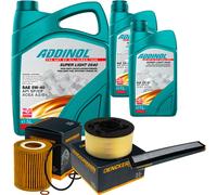 DENCKERMANN Controllo Set ADDINOL SUPER LIGHT 5W-40 7L Per BMW 3er Compact