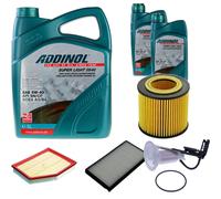 DENCKERMANN Controllo Set ADDINOL SUPER LIGHT 5W-40 7L Per BMW 5 Serie 523i 530i