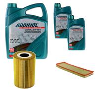 DENCKERMANN Controllo Set ADDINOL SUPER LIGHT 5W-40 7L Per BMW 5 Serie 525tds