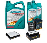 DENCKERMANN Controllo Set ADDINOL SUPER LIGHT 5W-40 7L Per Chevrolet Aveo
