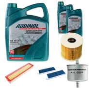 DENCKERMANN Controllo Set ADDINOL SUPER LIGHT 5W-40 7L Per Citroën Berlingo