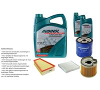 DENCKERMANN Controllo set ADDINOL SUPER LIGHT 5W-40 7L per Citroën Berlingo