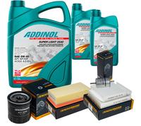 DENCKERMANN Controllo Set ADDINOL SUPER LIGHT 5W-40 7L Per Citroën C3 II 1.2