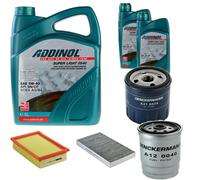 DENCKERMANN Controllo Set ADDINOL SUPER LIGHT 5W-40 7L Per Fiat Bravo I 1.9