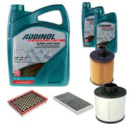 DENCKERMANN Controllo Set ADDINOL SUPER LIGHT 5W-40 7L Per Fiat Croma 1.9 D