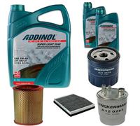 DENCKERMANN Controllo Set ADDINOL SUPER LIGHT 5W-40 7L Per Fiat Doblo Cargo