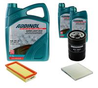 DENCKERMANN Controllo Set ADDINOL SUPER LIGHT 5W-40 7L Per Fiat Panda 1.2